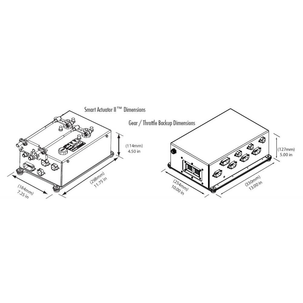 Smart Actuator 2, Electronic Control for Mechanical Engines / Transmissions, Inboard w/Troll Control