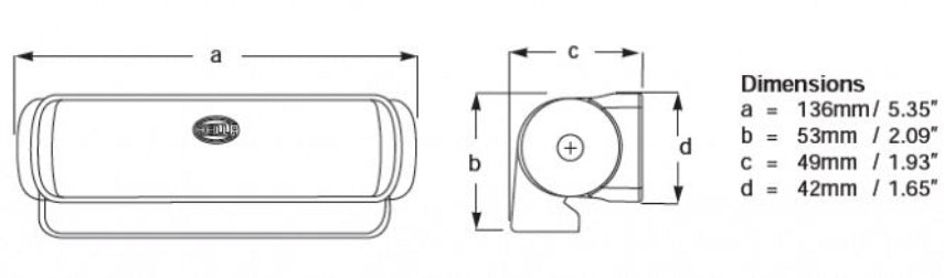 Sea Hawk LED Spread Light / Floodlight (Bracket Mount), Black Housing