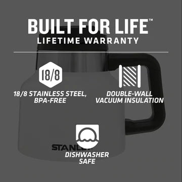 Adventure Tough-To-Tip Admiral's Mug, 20 oz., Black