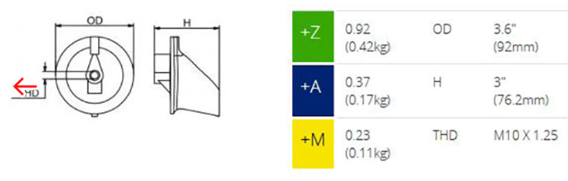 Yamaha Zinc Skeg Anode, CM6E54537101Z