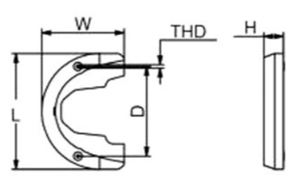 OMC Zinc Transom Plate Anode, CM983494Z