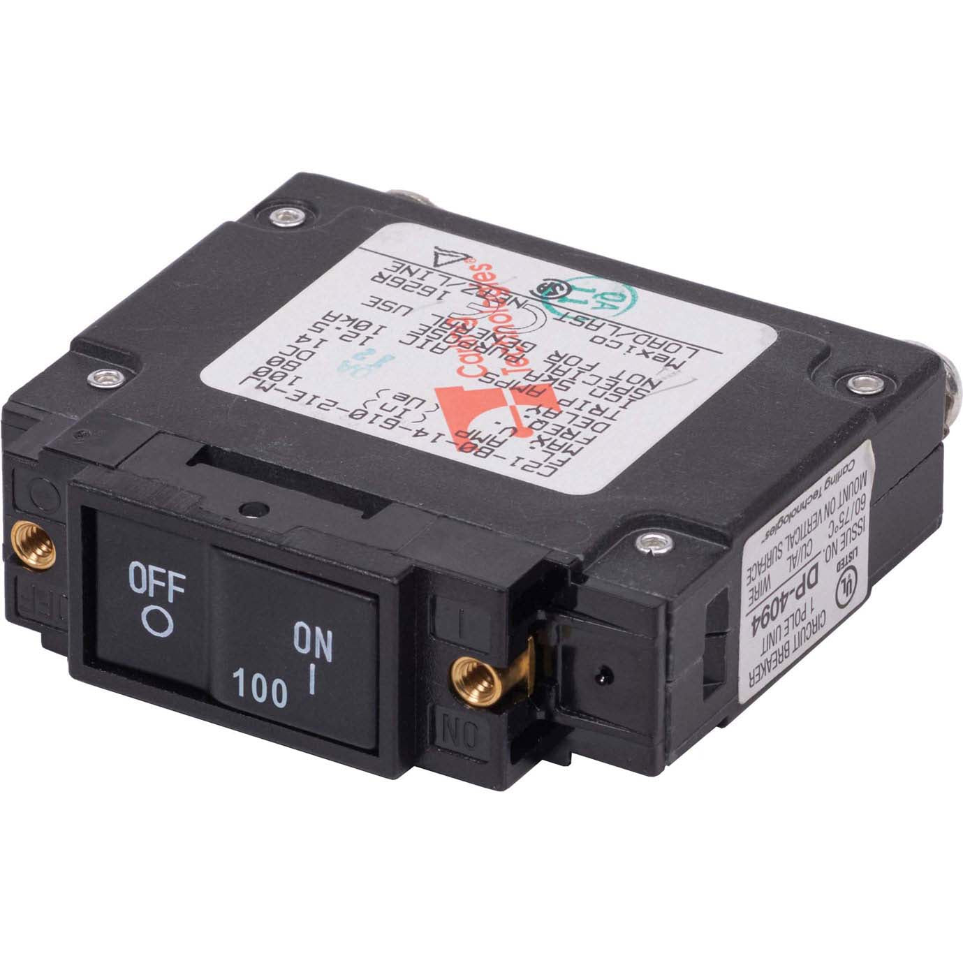 UL-489 Circuit Breakers, 20A, 50A, 100A Flat Rocker
