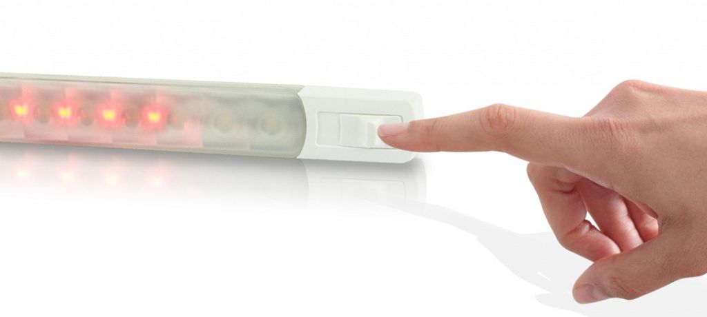 Dual Color (Red/White) LED Strip Light with Switch