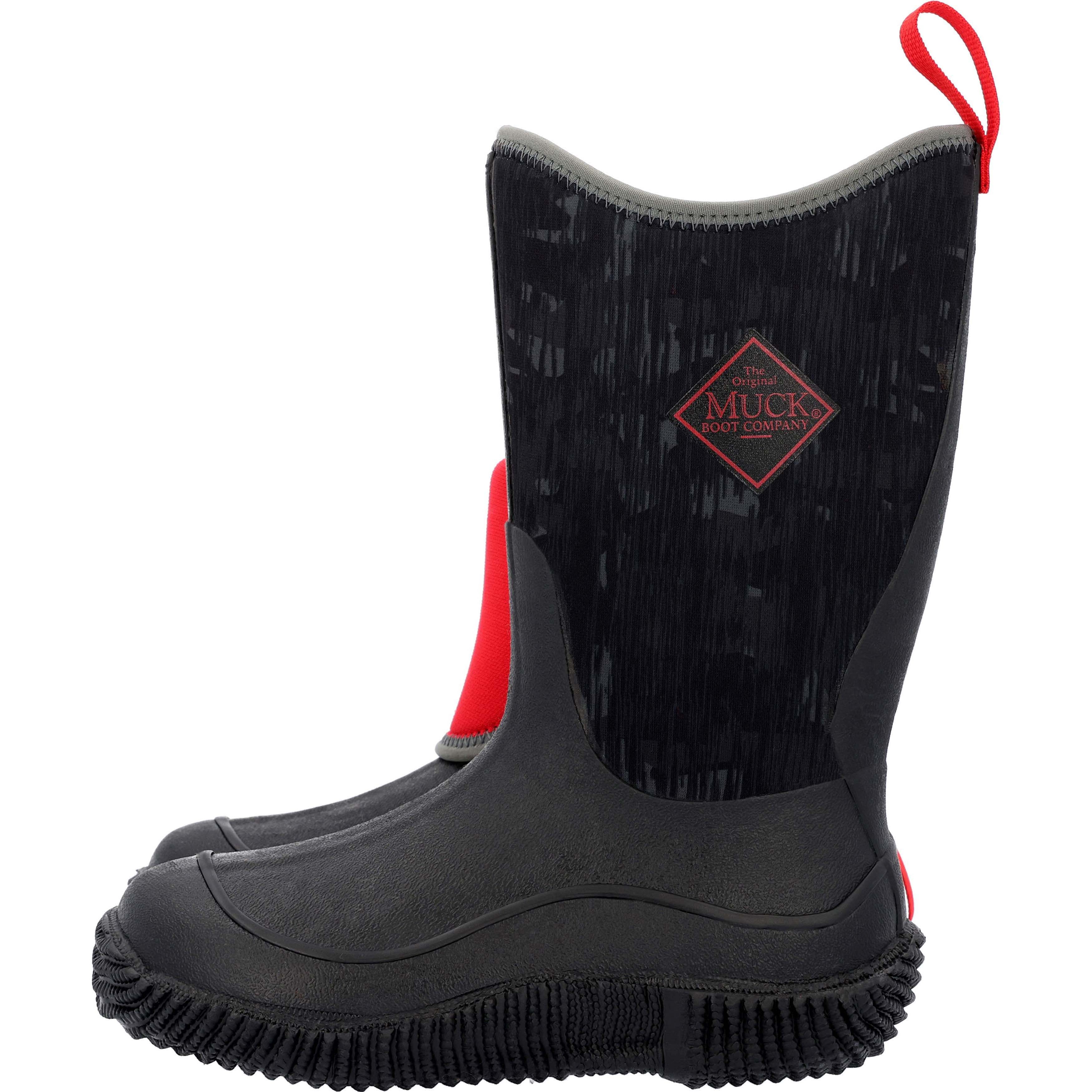 Muck Hale Rain Boot, Child / Youth, Black / Linear Camo