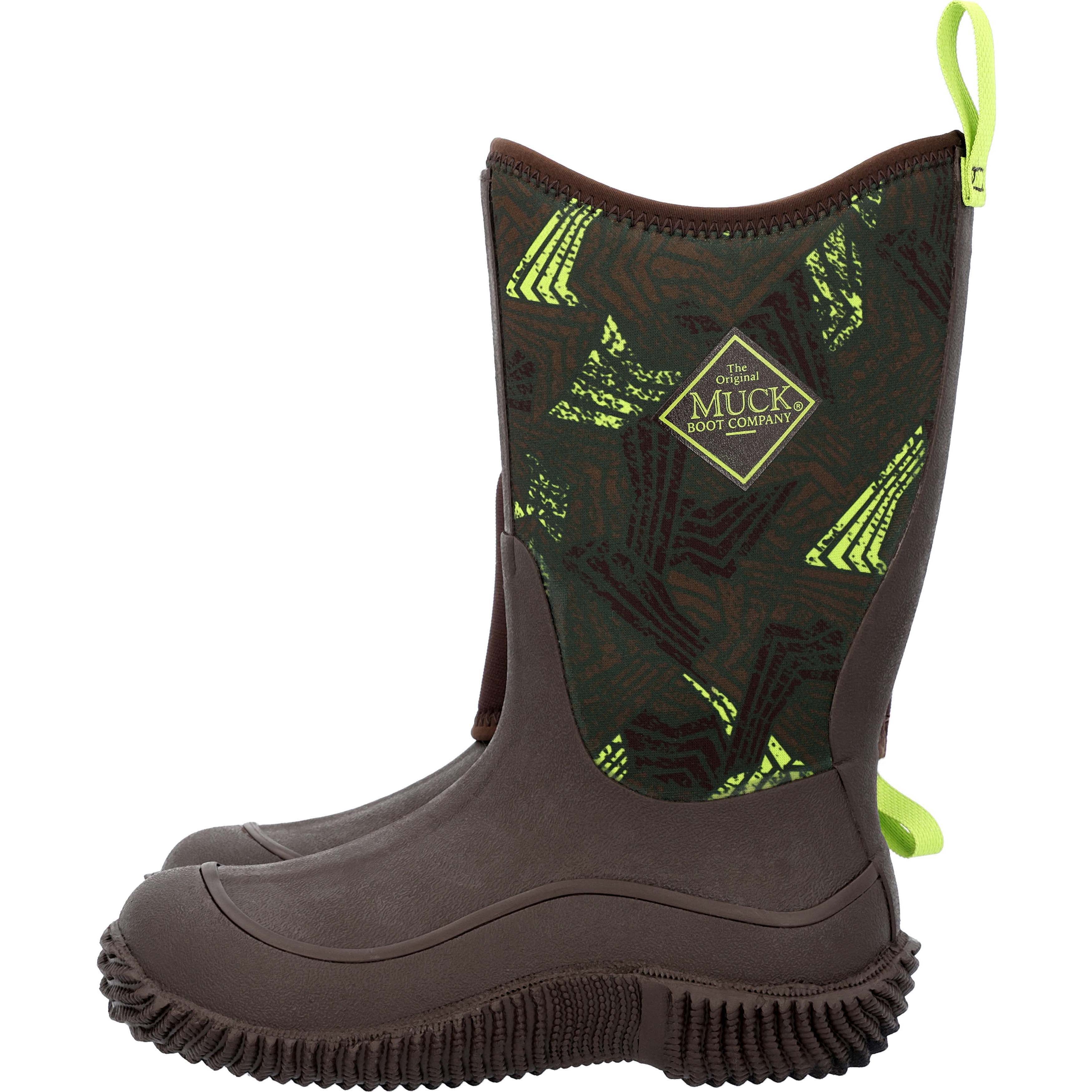 Muck Hale Rain Boot, Child / Youth, Bracken / Distressed Geo Print