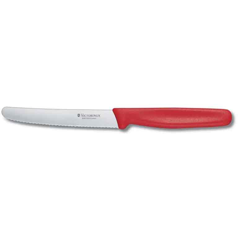 Victorinox Red Wavy Steak Knife 4 1/2" Blade