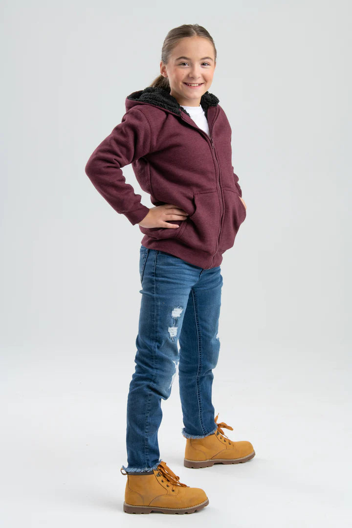 Youth Sherpa-Lined Hooded Sweatshirt / Jacket