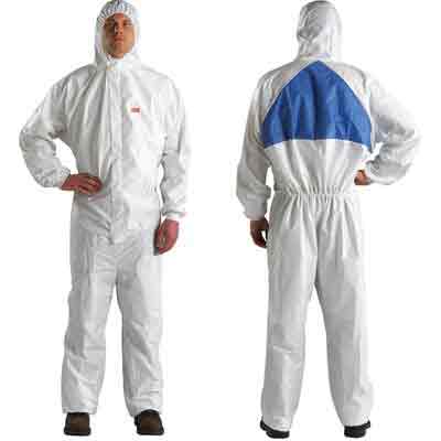 Protective Coverall White and Blue  - Large 3M