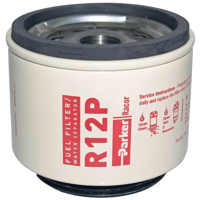 Parker R12P Replacement Filter Elements 30 Micron Aquabloc Spin-On