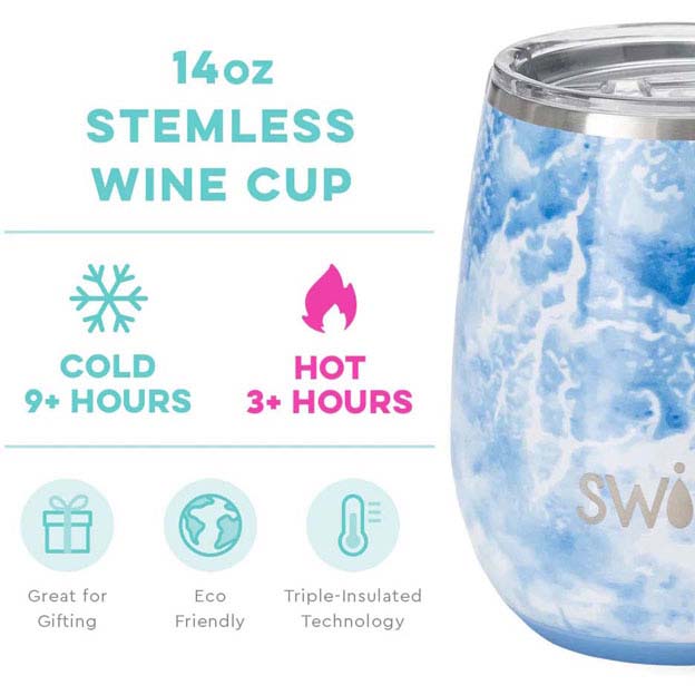 Sea Spray Stemless Wine Cup 14oz