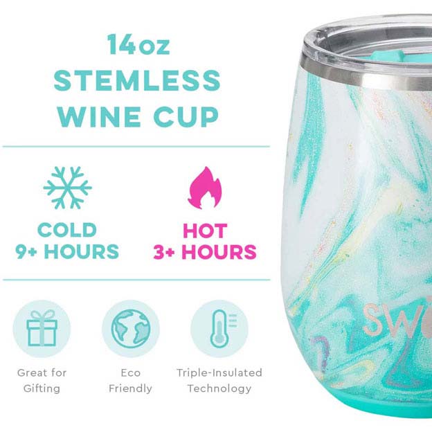Wanderlust Stemless Wine Cup 14oz