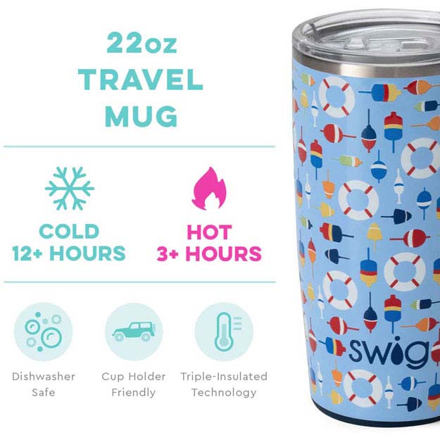 Bobbing Buoys 22oz Travel Mug