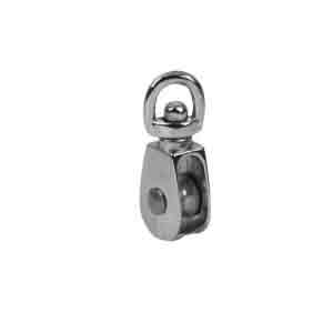 Campbell T7655012N Swivel Eye 1" Single Sheave Pulley