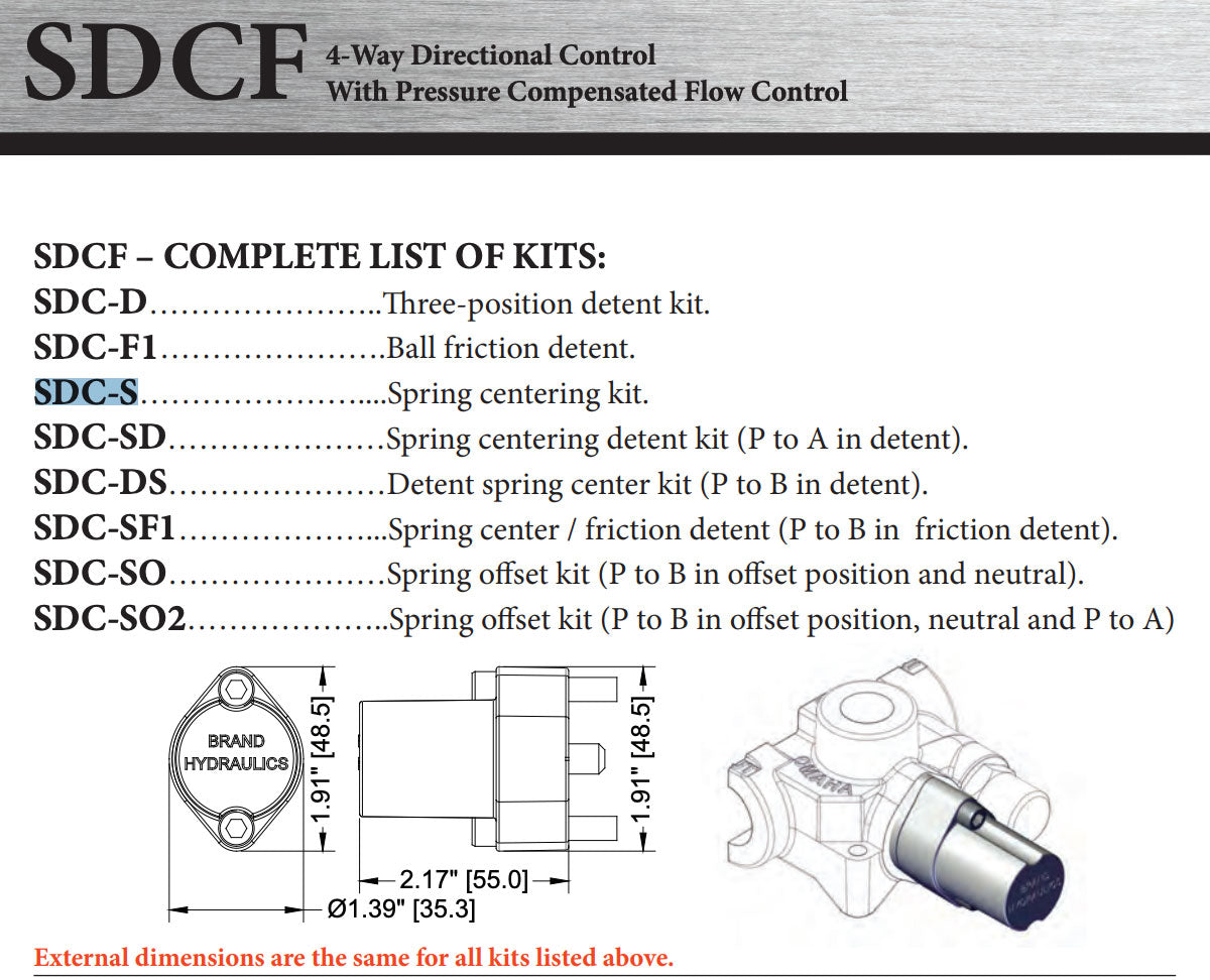 AO/SDCF/TS Valve Spring Kit