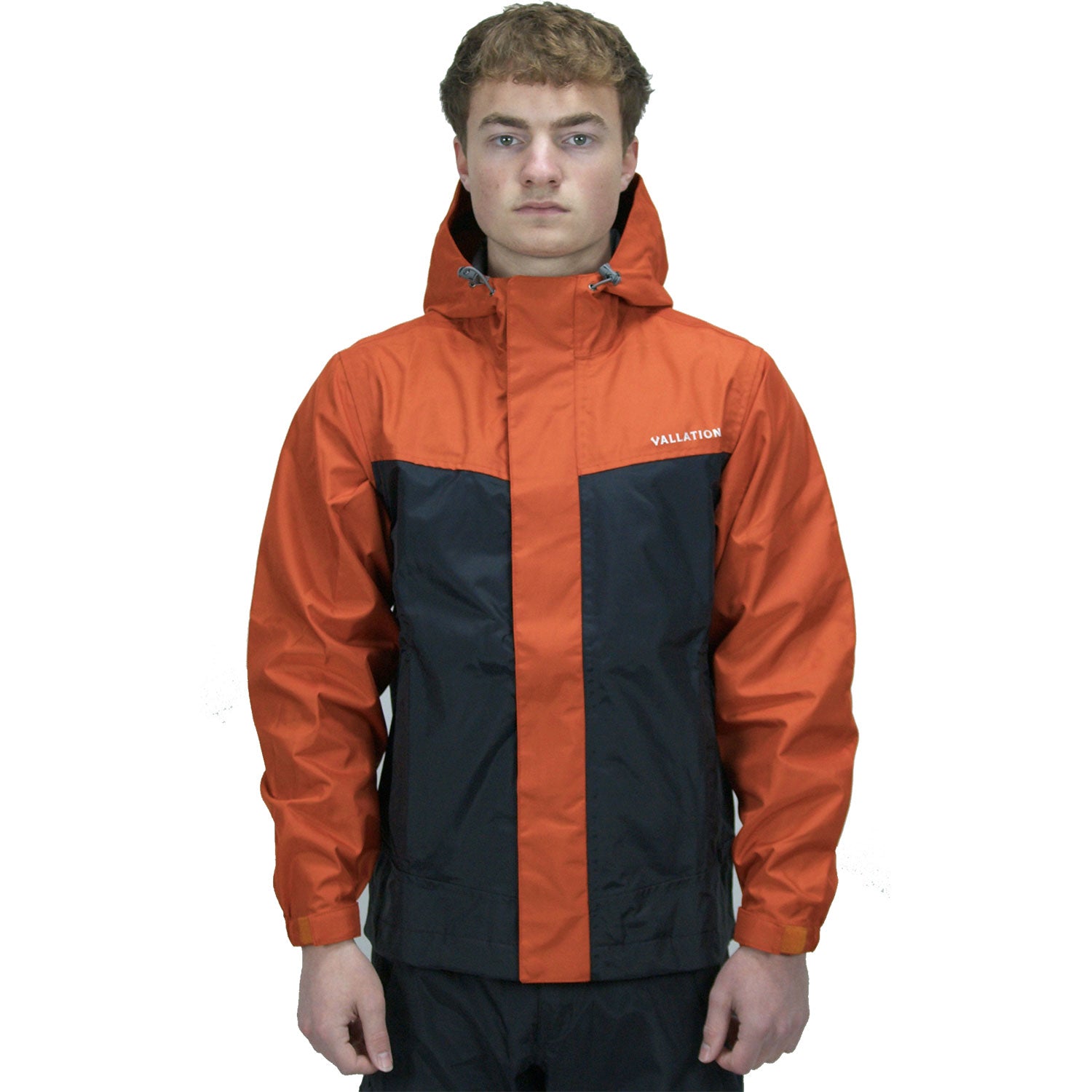 Vallation Men's Dark Rain Jacket