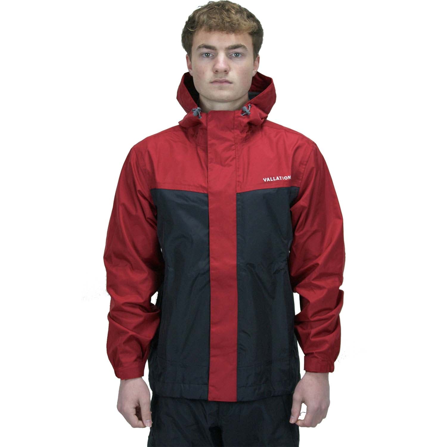 Vallation Men's Dark Rain Jacket