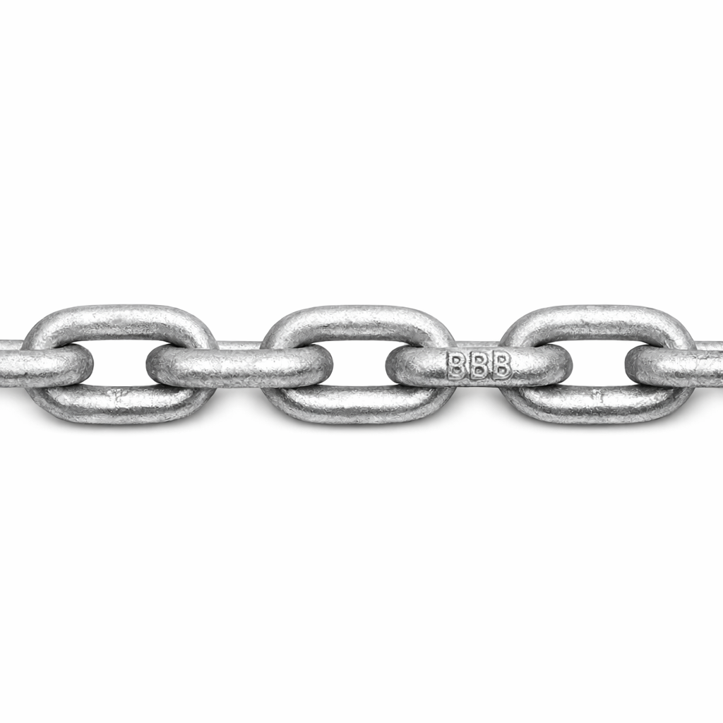Windlass Chain, Anchor Rode,BBB, Grade 30, Short Link,HDP (Hot-Dipped Galvanized,1/4" Link Size(s),Sold by the Foot by Canada Metal (Martyr Anodes)