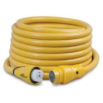 Marinco EEL Cordset, 50A 125/250V, 50' Yellow