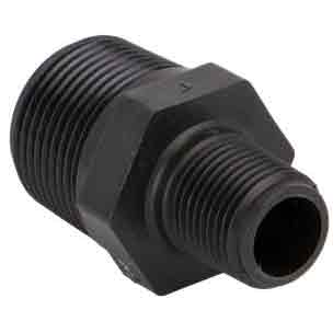 Banjo RN100-050 Reducing 1" x 1/2" Poly Nipple