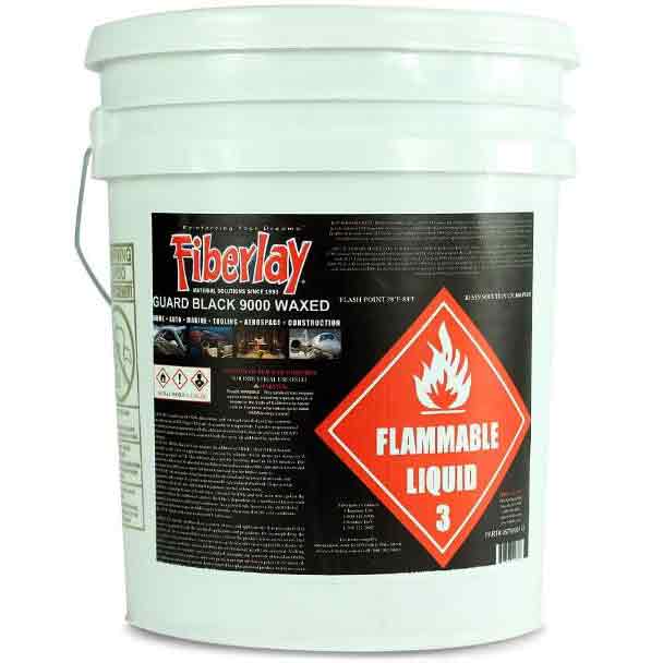 Fiberlay Black Gelcoat with Wax, Gallon