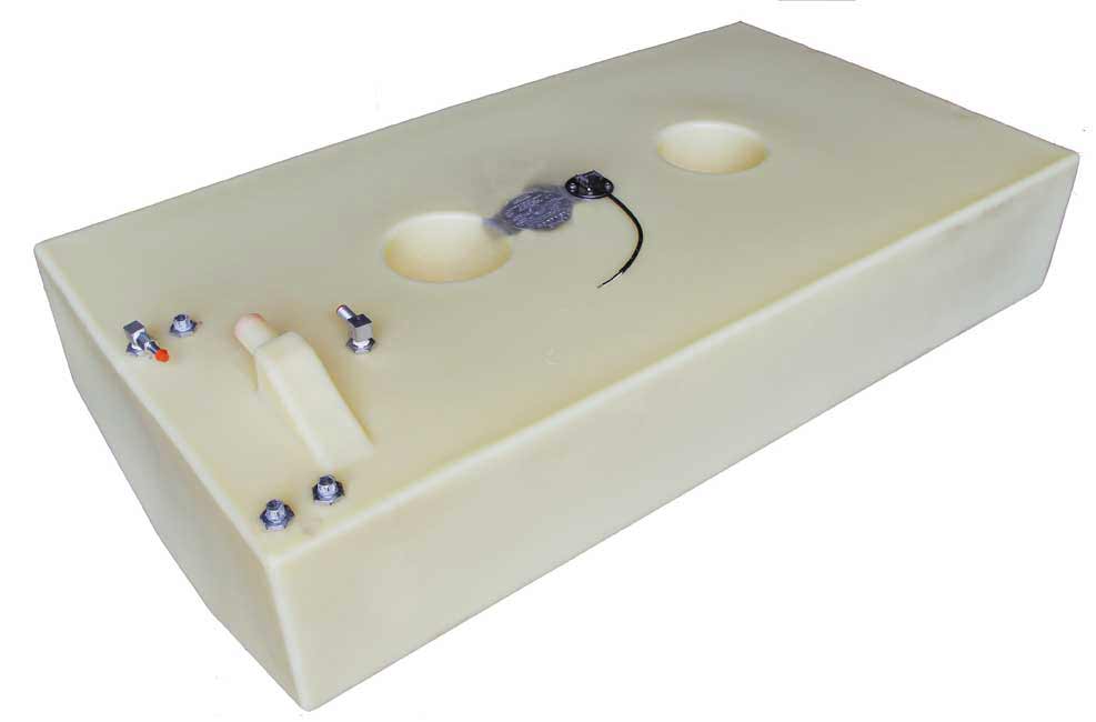 90 Gallon Permanent Below Deck Boat Fuel Tank, 32590