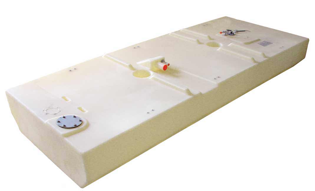90 Gallon Permanent Below Deck Boat Fuel Tank, 032690