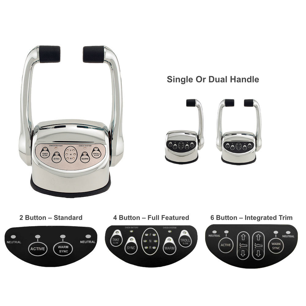 CH2001 ProGradeXD Top Mount Control, Single Inboard, STBD, 4-Button