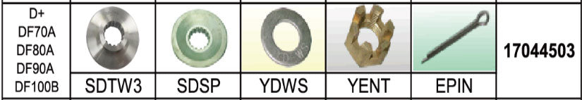 Suzuki Hardware Assembly Kit, DF70A/80A/90A