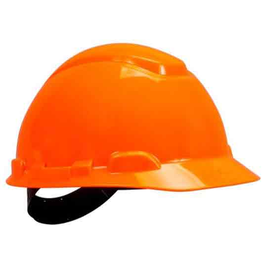Hard Hat High Visibility Orange, 4 Point 3M