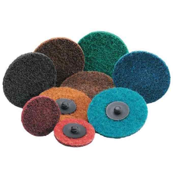 Saint-Gobain 3" Bear-Tex Rapid Prep Surface Blending Speed-Lok, 80 Grit Brown (25) Discs