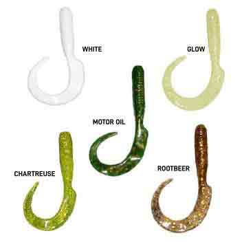 Delta Tackle Curly Tail 8" Chartreuse
