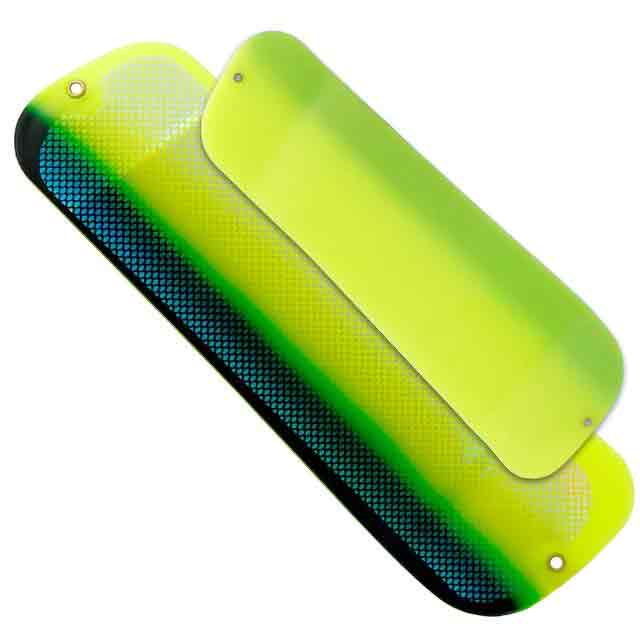 Oki Tackle Big Shooter Flasher - Chartreuse Glow Herring Aid