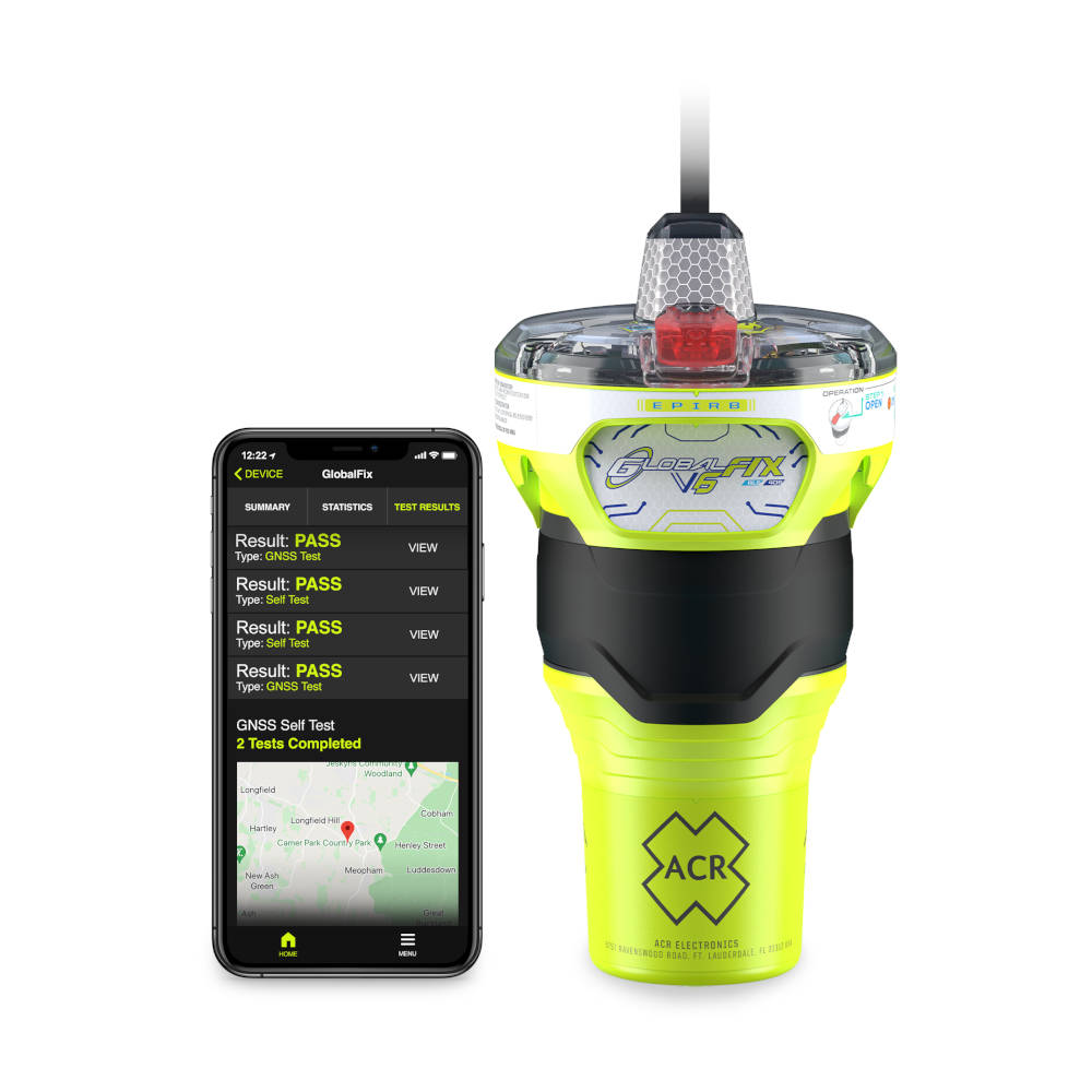 ACR GlobalFix V6 EPIRB, CAT II, with Return Link Service and Mobile App