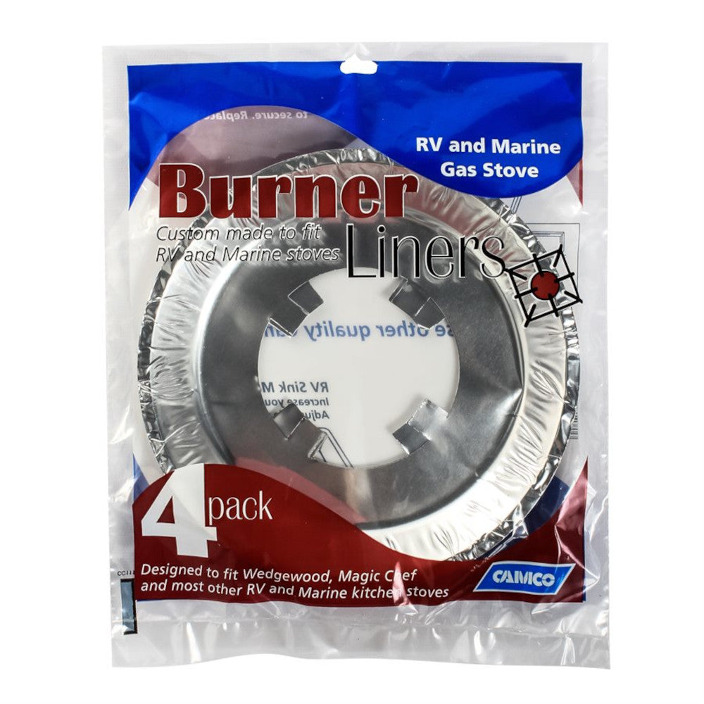 Camco 43800 Gas Stove Burner Liners (4/Pack)