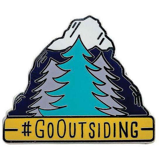 Camco 53262 Enamel Pin, Go Outsiding Trees