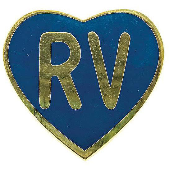 Camco 53263 Enamel Pin, Navy RV Heart