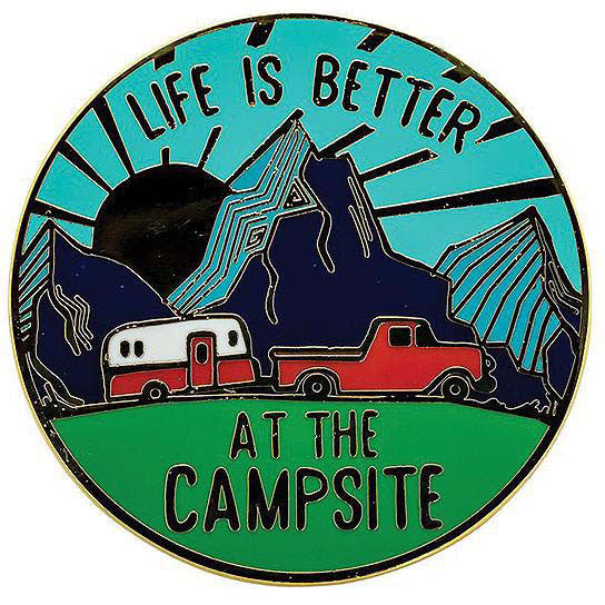 Camco 53265 Enamel Pin, Sunrise Round