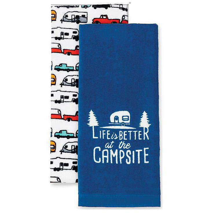 Camco 53301 Dish Towel, 27" x 16-1/2", 2/pk