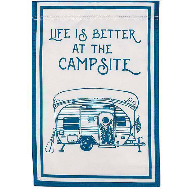 Camco 53307 Camp Themed Yard Flag, Camper