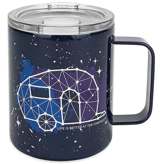 Camco 53310 Stainless Steel Mug With Lid, Navy