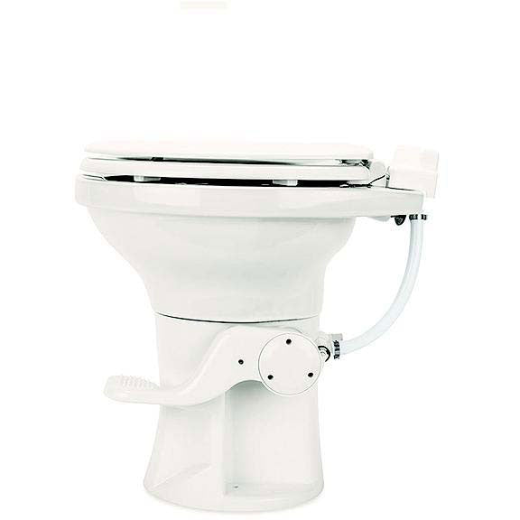 Camco 41715 Premium Ceramic RV Toilet, Bone