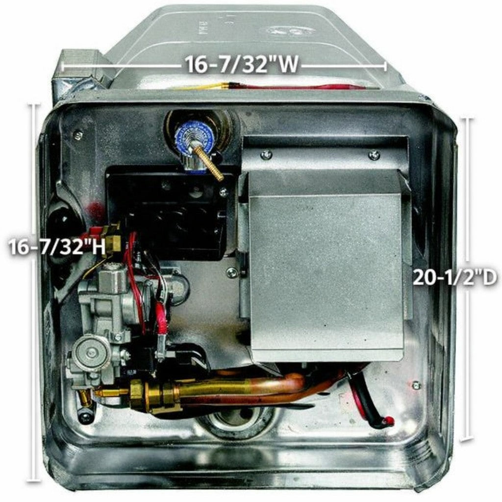Suburban 5244A Combo Gas & Electric Water Heater- Direct Spark Ignition & 12V Control Switch, 10 Gal