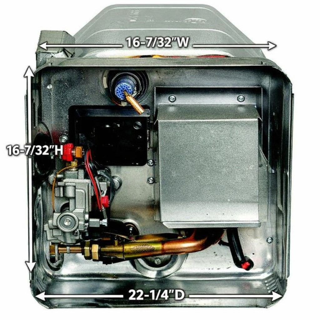 Suburban 5248A Combo Gas & Electric Water Heater- Direct Spark Ignition & 12V Control Switch, 12 Gal