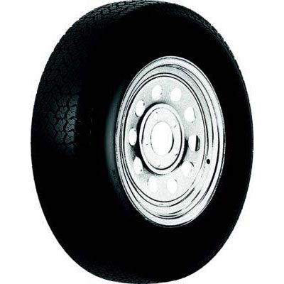 Loadstar Tire and Wheel (Rim) Assembly K550, ST205/75D15 5 Hole C Ply, White With Stripe, Modular