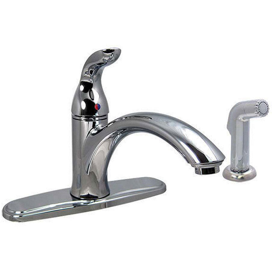 Valterra Phoenix PF231322 Chrome Finish Single Handle Hybrid RV Kitchen Faucet & Side Sprayer
