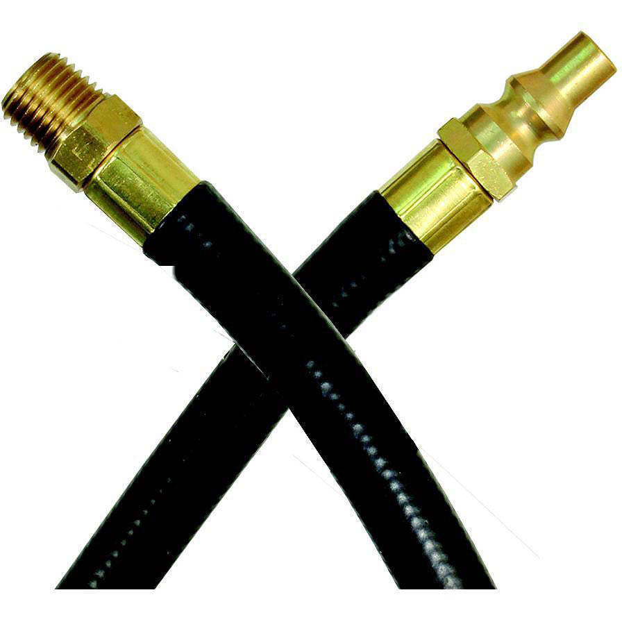 JR Products RV Rubber Appliance Hose with 1/4" Male Pipe Thread & Quick Disconnect Male Ends