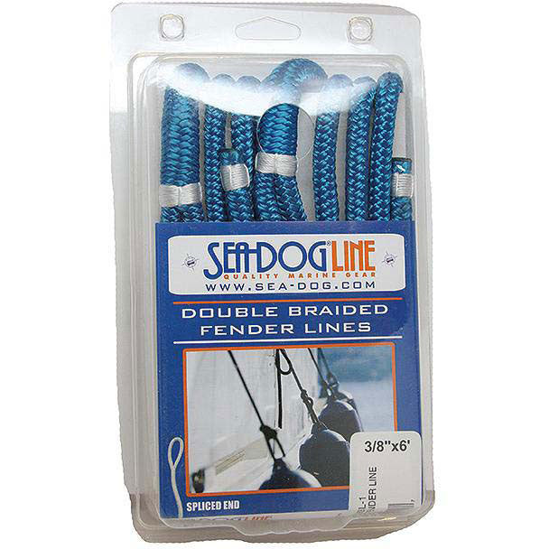 Sea Dog 302110006GN1 Premium Double Braided Nylon Fender Line, 3/8" x 6', Green pr.