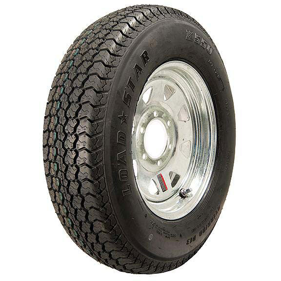 Loadstar Bias Tire and Wheel (Rim) Assembly ST205/75D-15 5 Hole C Ply