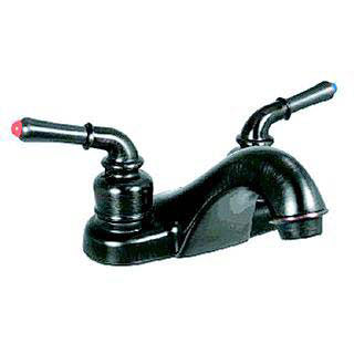 Valterra Catalina Two Teacup Handle 4" RV Lavatory Bathroom Hi-Rise Spout Faucet