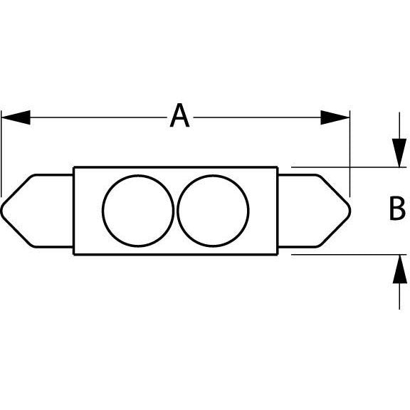 SeaDog 4421311 Nickel Plated Brass 1 LED White Lights 12.8V .5 Watt Sealed Festoon